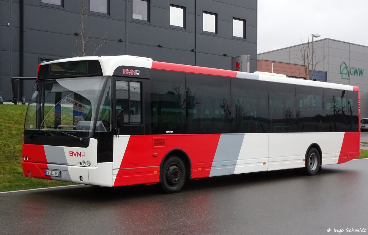 Busverkehr Nordschwarzwald (BVN) | Rexer-Gruppe | CW-LL 1317 | VDL Berkhof Ambassador 200 | 21.02.2016 in Calw