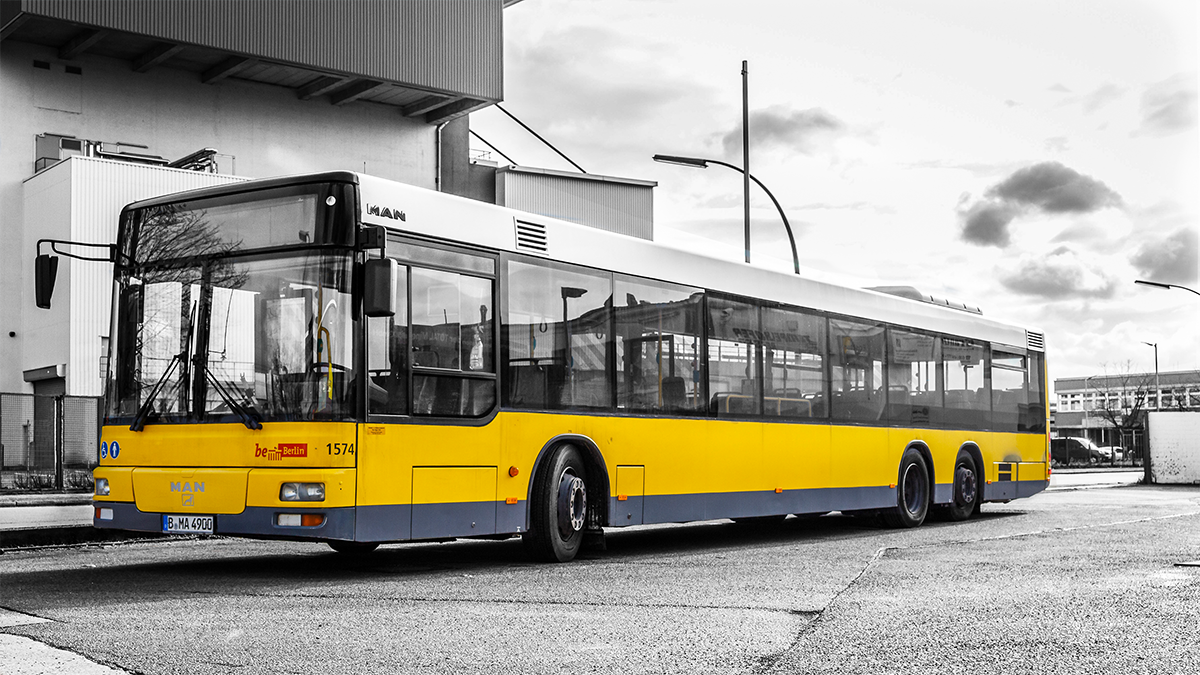 BVG | MAN NL 313-15m ex 1574
; Aufgenommen am 31.01.2016 in Berlin