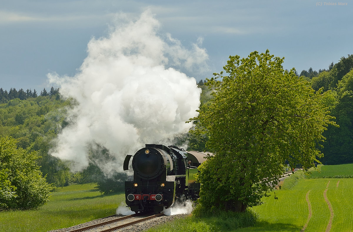 CFL 5519 auf Bergfahrt vor Schneidhain am 15.05.2016