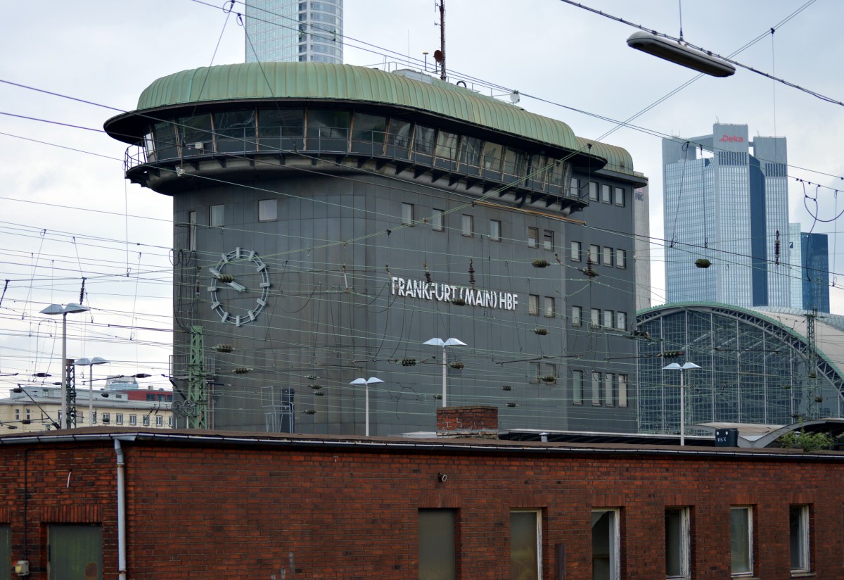 Das ehemalige Stellwerk des Frankfurter Hbf´s am 26.04.2015.