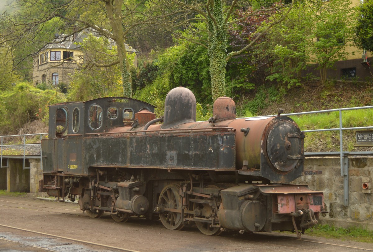 Die E168 abgestellt in Brohl am 01.05.2015