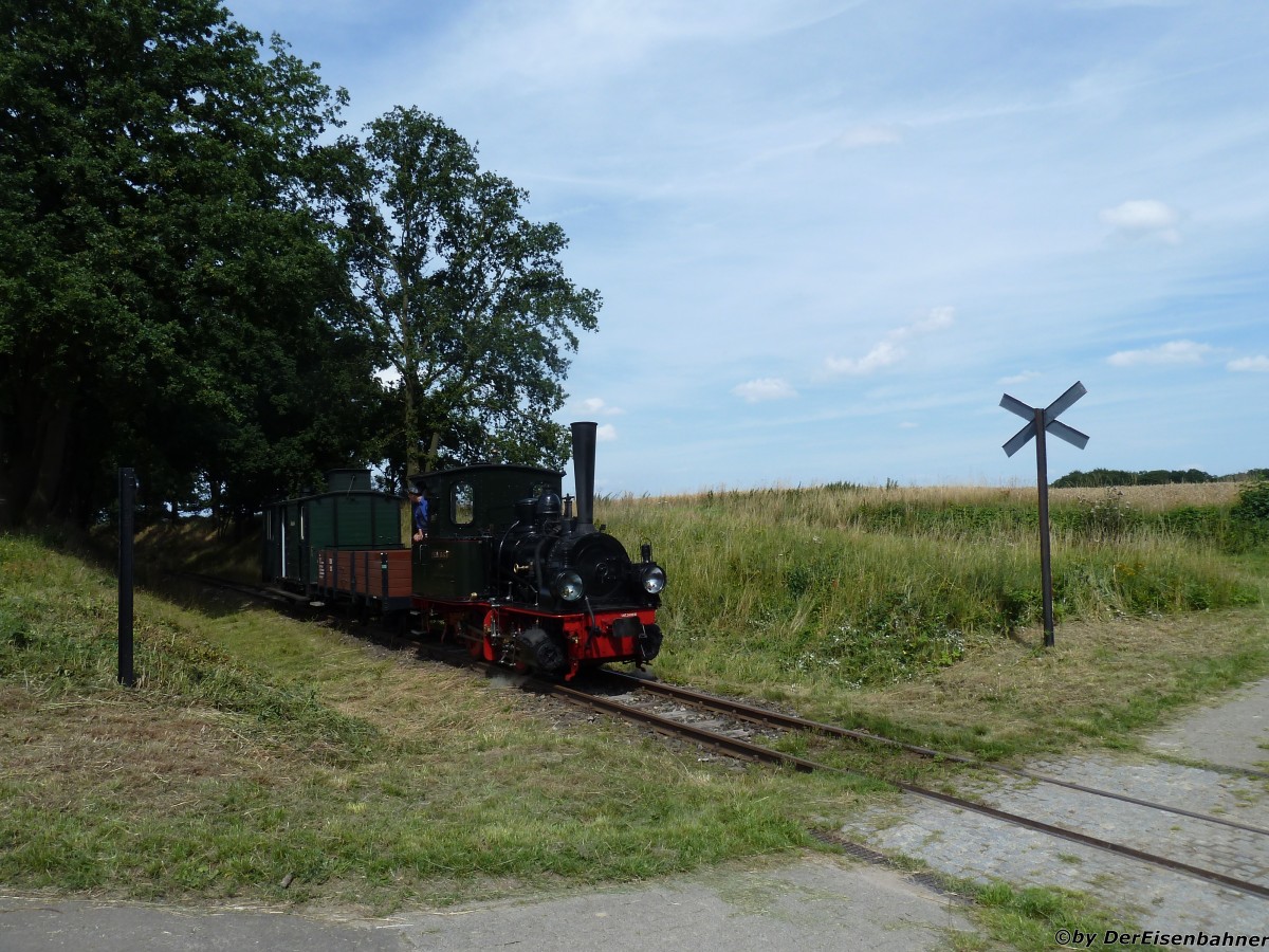 Die Franzburg kommt aus Bruchhausen-Vilsen.
Hier hinter Vilser Holz. (am 01.08.2015)