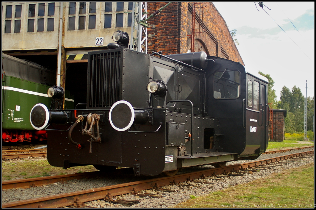 DRG Kb 4157, Typ NDR 130, Hersteller Jung, Baujahr 1934, Fabriknummer 5494, Bauart B-bm, bei den Bahnaktionstagen des Frderverein Berlin-Anhaltinische Eisenbahn e.V. am 15.09.2013 in Lutherstadt Wittenberg