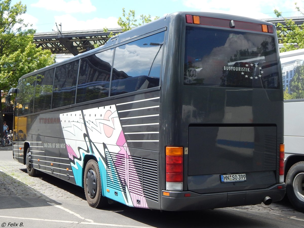 Drögmöller Volvo B12-600 von EWS Omnibusse aus Deutschland (ex Barthau) in Berlin.