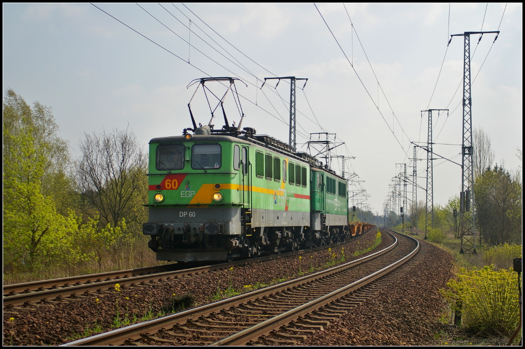 EGP DP 60 / 142 128 und 142 150 mit Sggrss in Berlin Wuhlheide, 24.04.2015