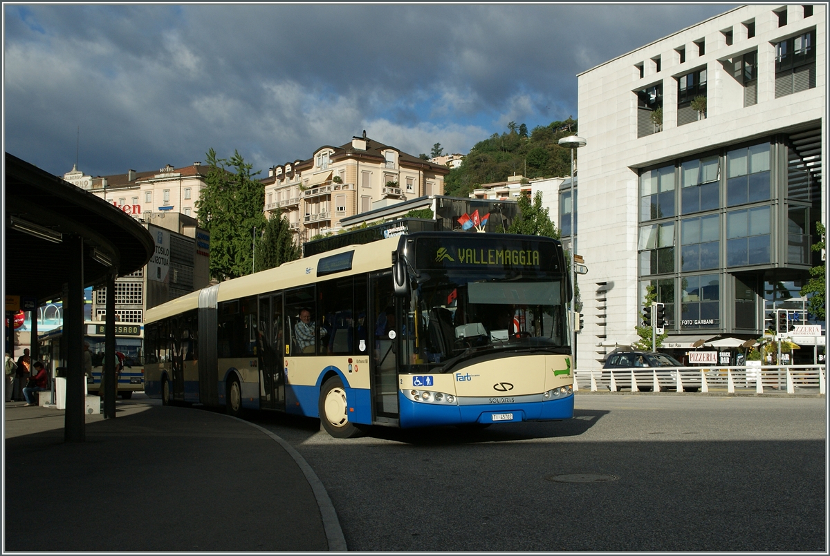 Ein FART Gelenkbus in Locarno. 
19. Sept. 2013