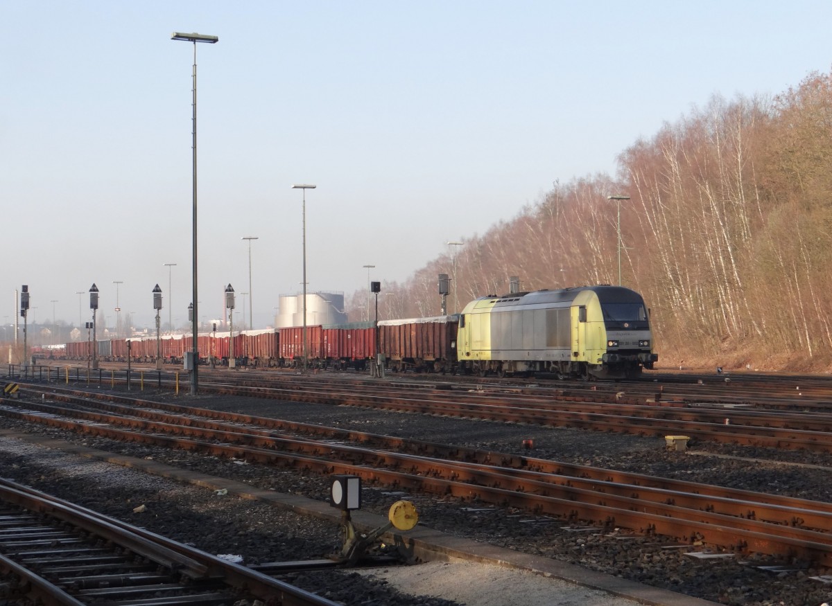 ER 20 002 ist am 12.03.14 bei der Ausfahrt in Marktredwitz zusehen. 