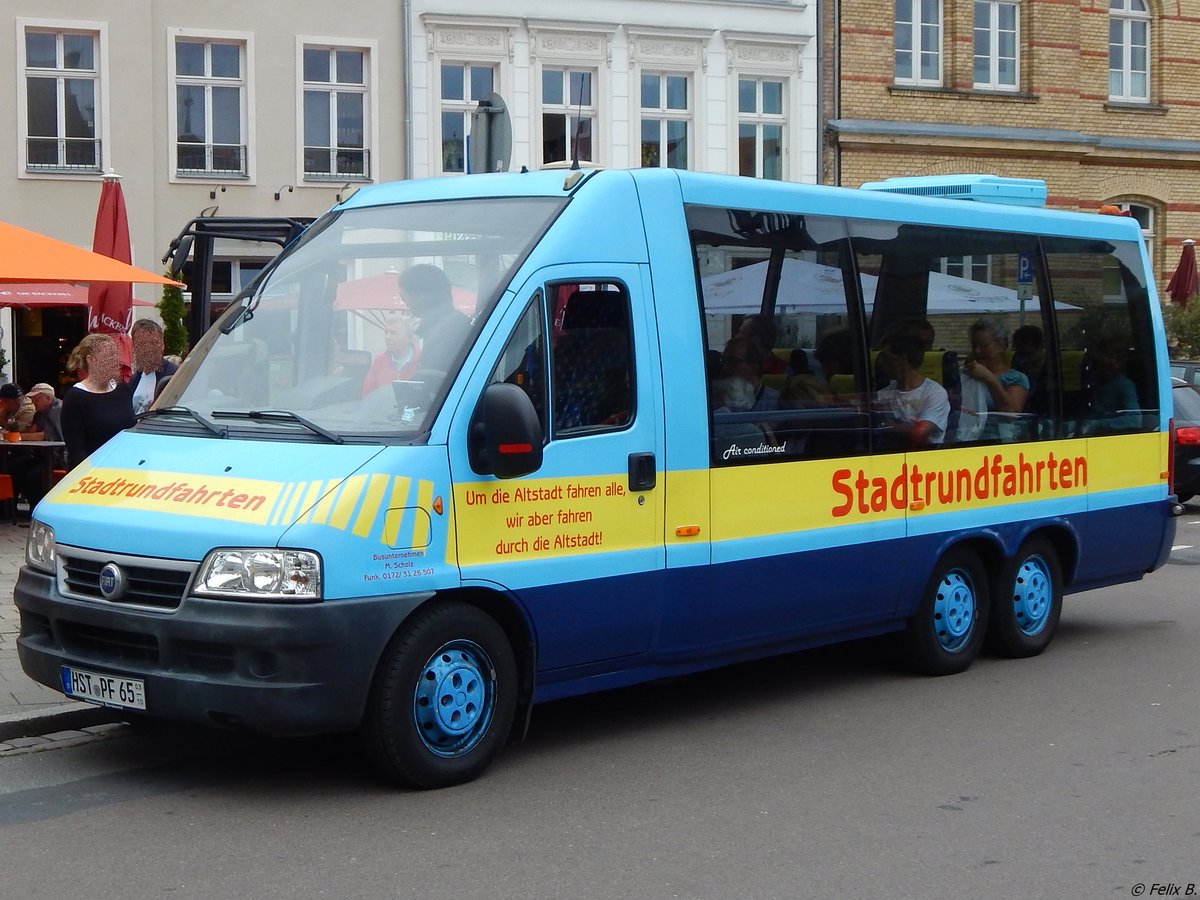 Fiat Ducato von Busunternehmen Manfred Scholz aus Deutschland in Stralsund.