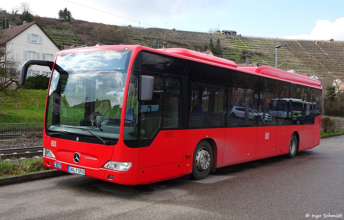 Friedrich Müller Omnibusunternehmen (FMO) aus Schwäbisch Hall | SHA-T 5743 | Mercedes-Benz Citaro Facelift LE Ü | 01.04.2018 in Besigheim