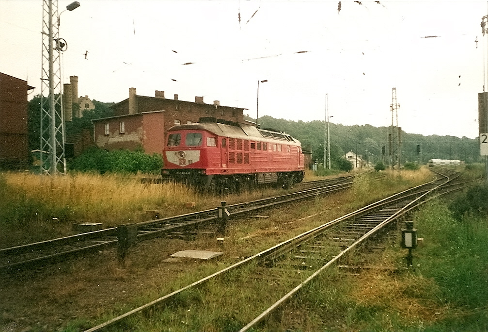 Geradeso passte 232 633 auf den Gleisstummel in Lietzow.