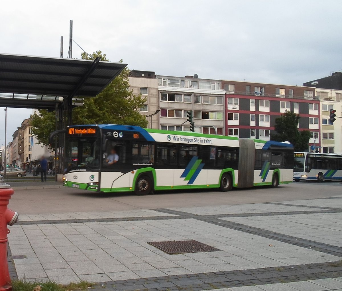 Hagen Hbf (Busbahnhof) Bus der Hagener Strassenbahn AG,Aufnahmezeit: 2017:06:14 SAMSUNG ST76 / ST78