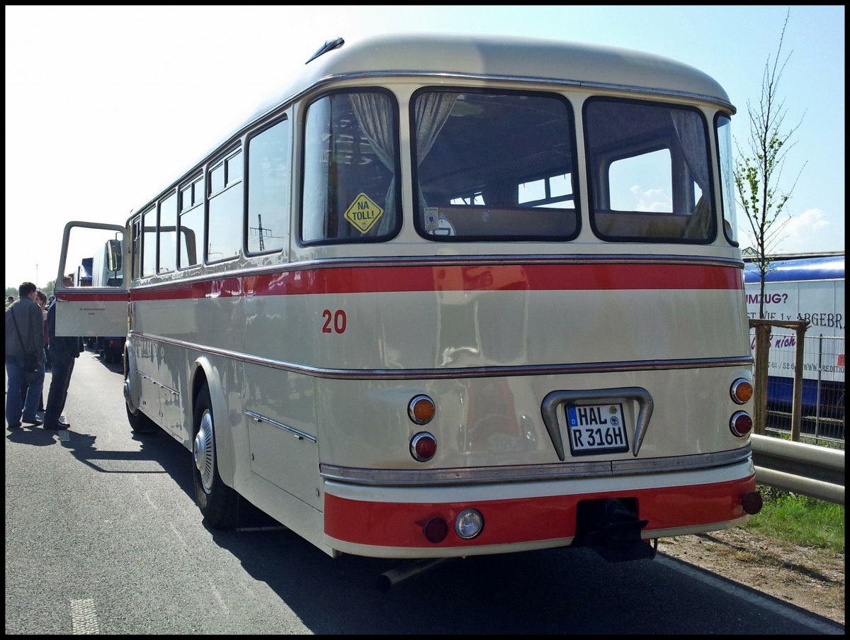 Ikarus 630 der Verkehsrbetriebe Halle in Werdau.