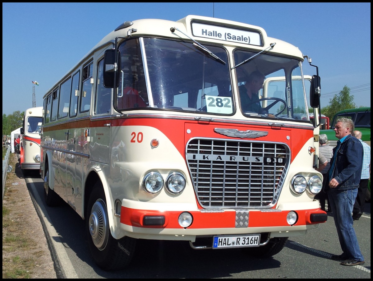 IKarus 630 der Verkehsrbetriebe Halle in Werdau.