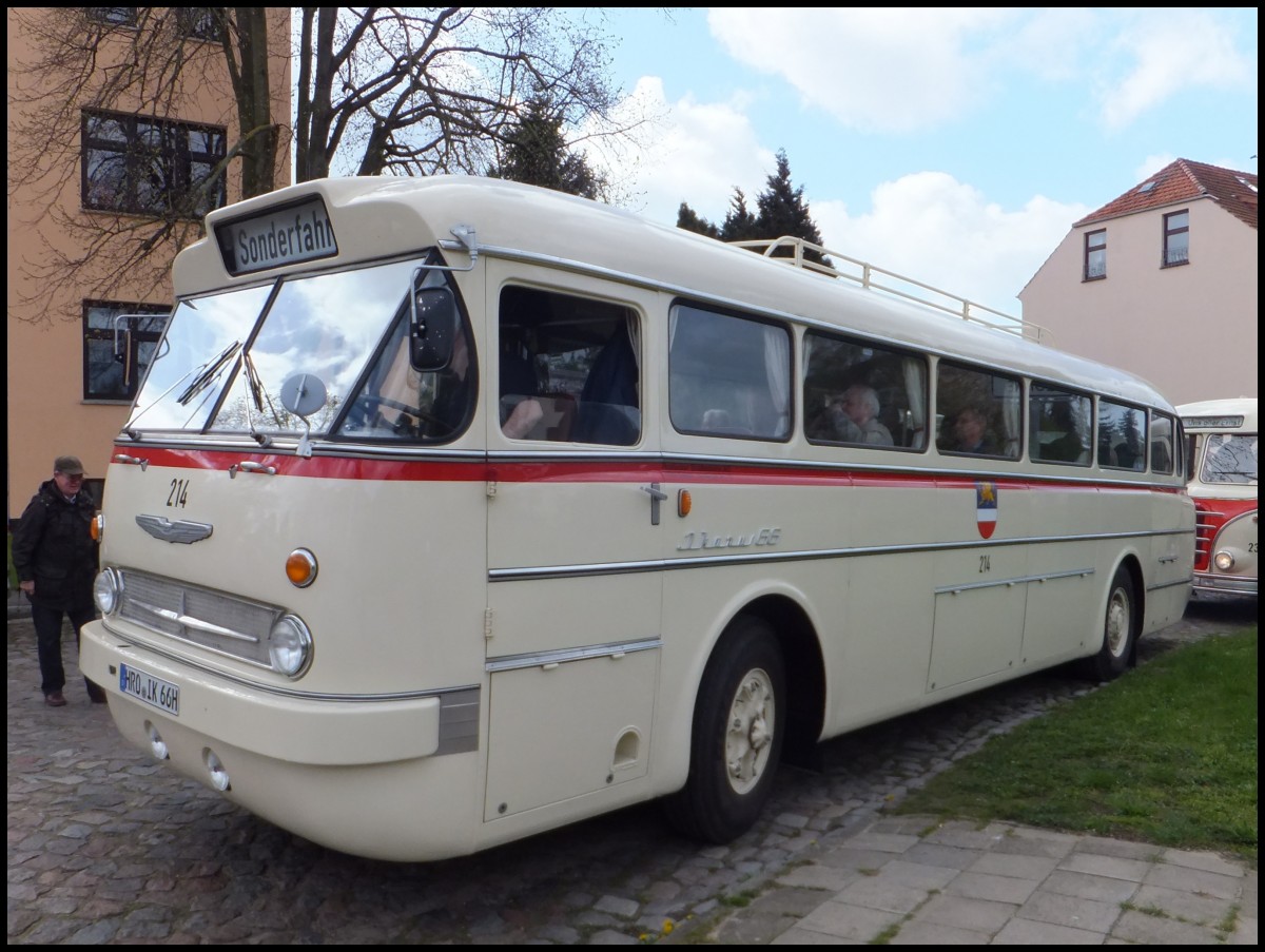 Ikarus 66 der Rostocker Stra�enbahn AG in Rostock.