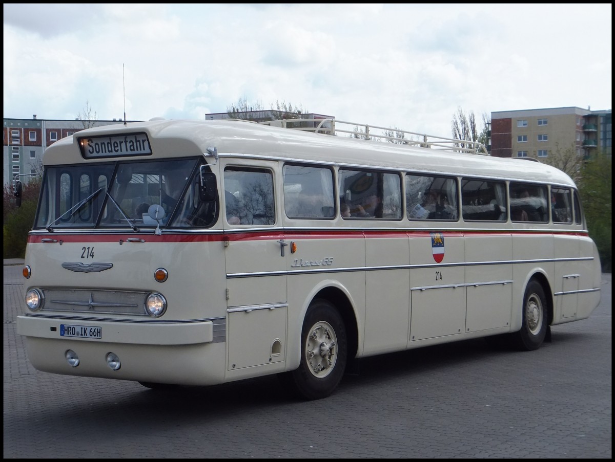 Ikarus 66 der Rostocker Stra�enbahn AG in Rostock.