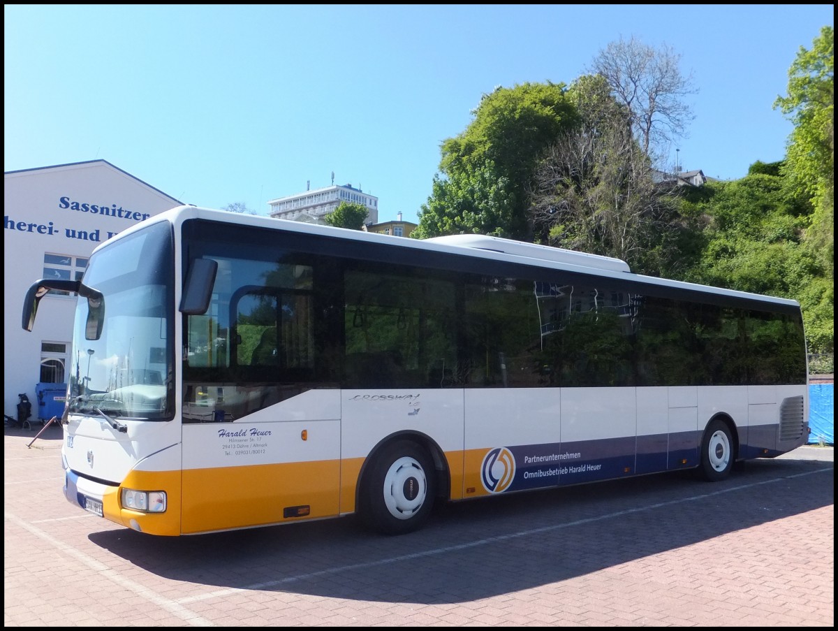 Irisbus Crossway von Harald Heuer/PVGS aus Deutschland im Stadthafen Sassnitz.