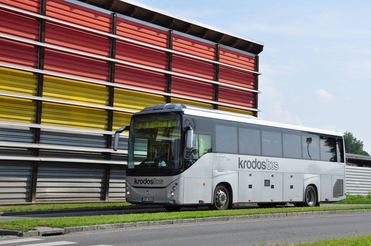 Irisbus Evadys von Krodos Bus aus der CZ in Krems unterwegs.