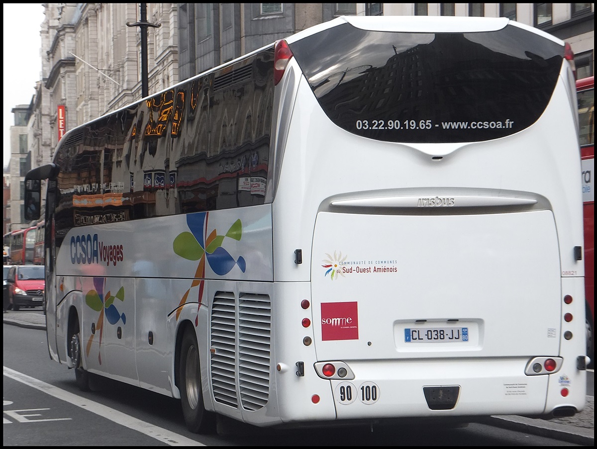 Irisbus Magelys von Communaut de Communes du Sud-Ouest Aminois aus Frankreich in London.