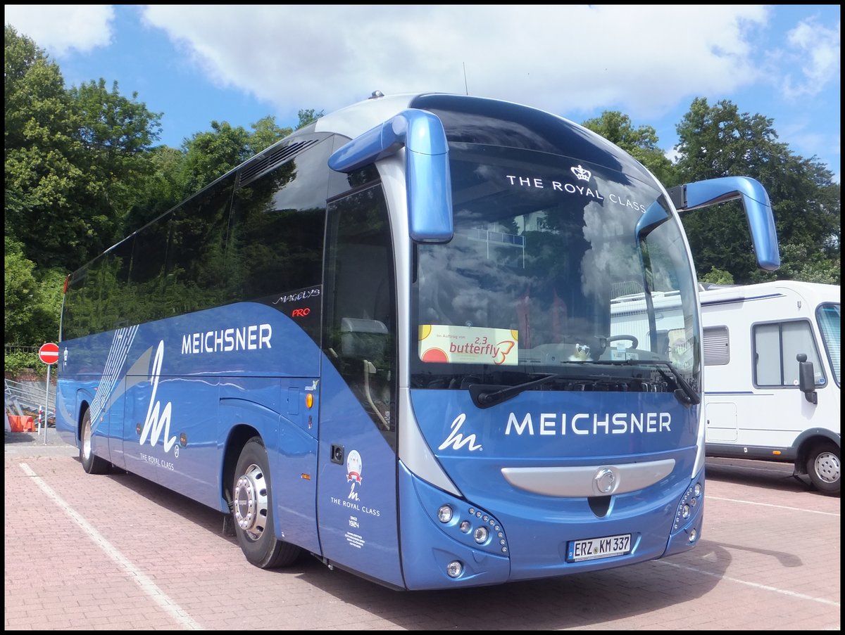 Irisbus Magelys Pro von Meichsner aus Deutschland im Stadthafen Sassnitz.