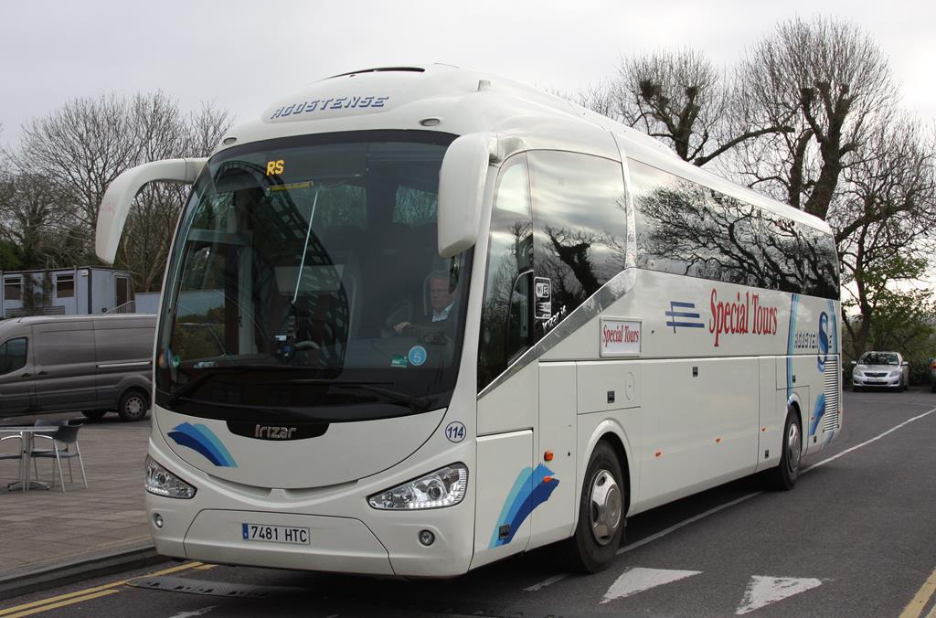 Irizar i6 der spanischen Fa. Agostense am 11.4.2017 in Tralee in Irland.