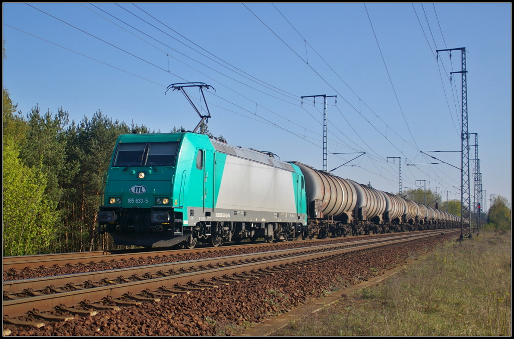 ITL 185 633-5 mit Zacns in Berlin Wuhlheide, 23.04.2015