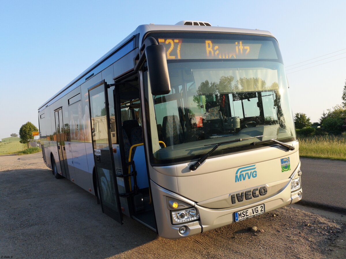 Iveco Crossway der MVVG in Burg Stargard.