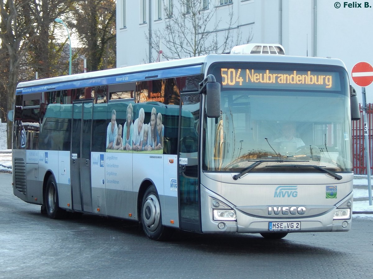 Iveco Crossway der MVVG in Neubrandenburg.