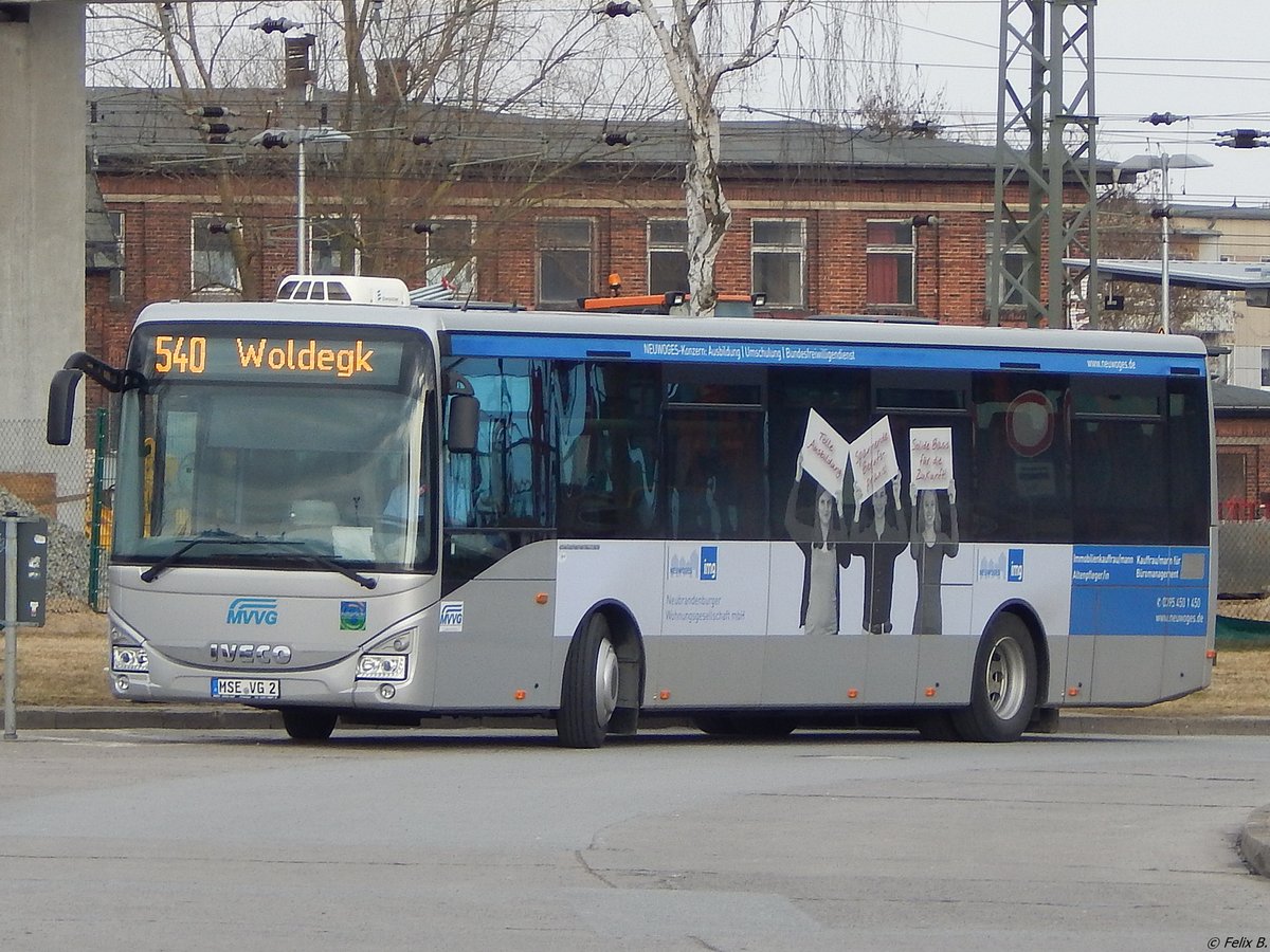 Iveco Crossway der MVVG in Neubrandenburg.