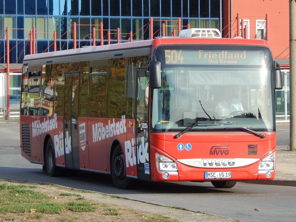 Iveco Crossway der MVVG in Neubrandenburg.