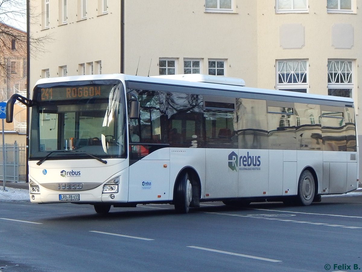 Iveco Crossway von Regionalbus Rostock in Güstrow.