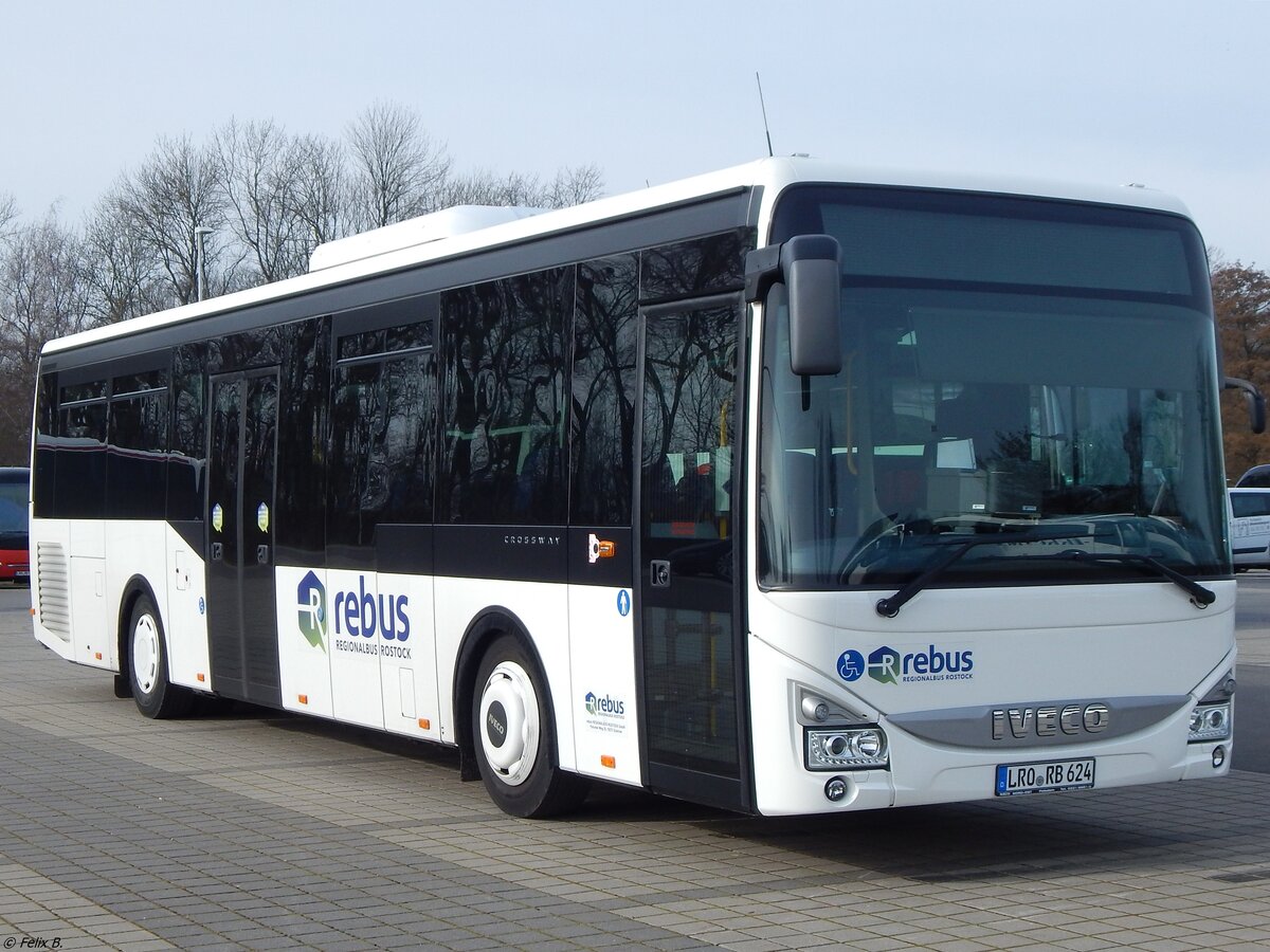 Iveco Crossway von Regionalbus Rostock in Neubrandenburg. 