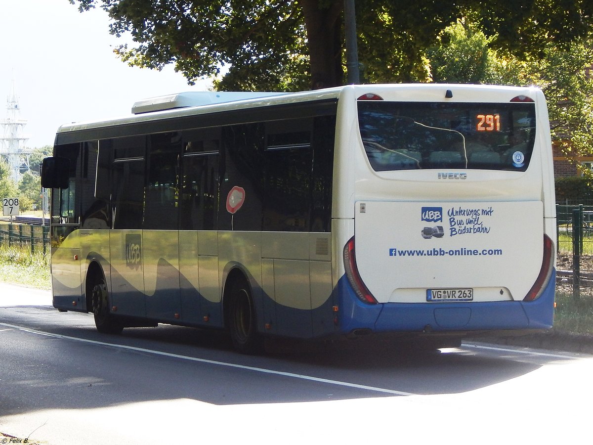 Iveco Crossway von der Usedomer Bäderbahn in Heringsdorf.