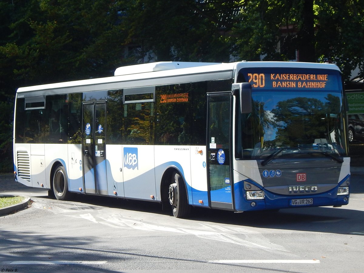 Iveco Crossway von der Usedomer Bäderbahn in Heringsdorf.