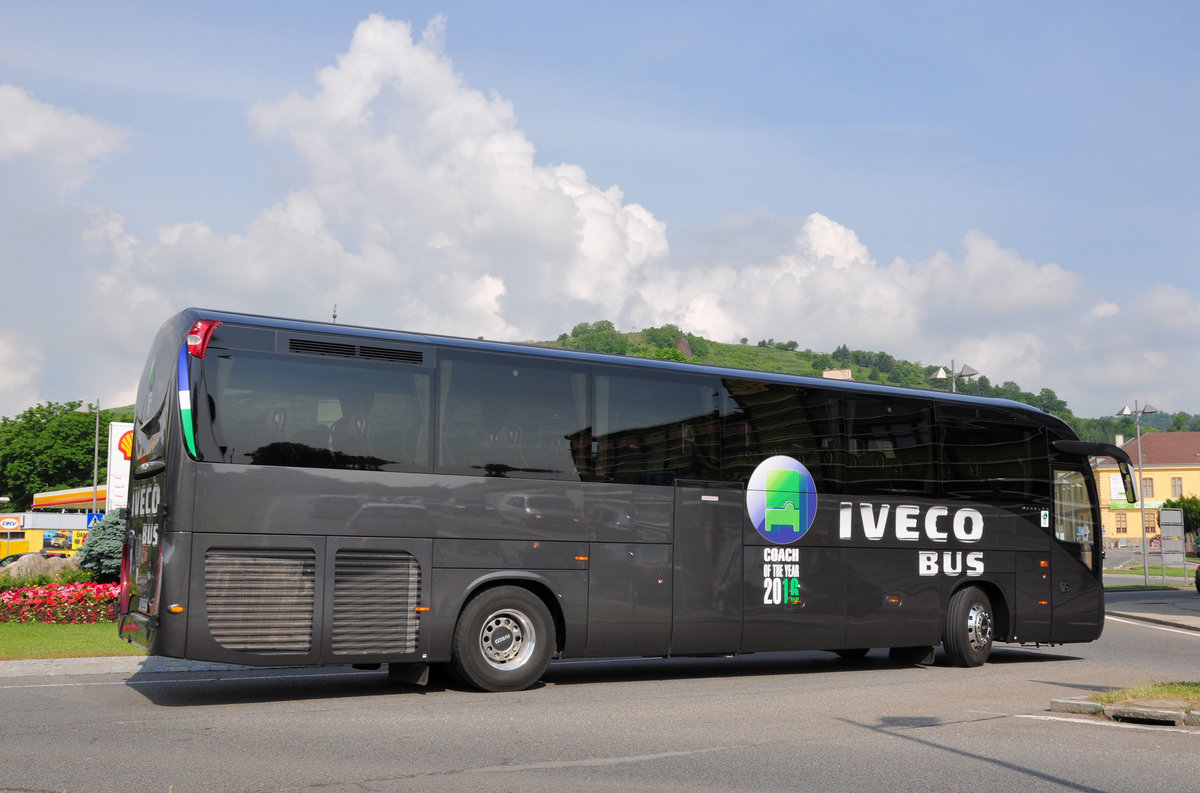 IVECO Magelys aus der BRD in Krems gesehen.