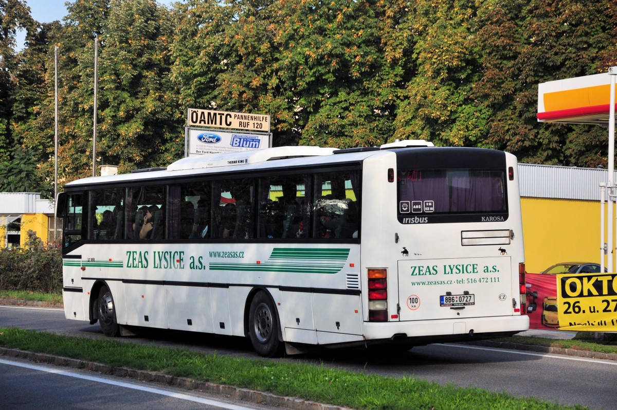 Karosa LC 956 aus der CZ am 20.9.2014 in Krems unterwegs.