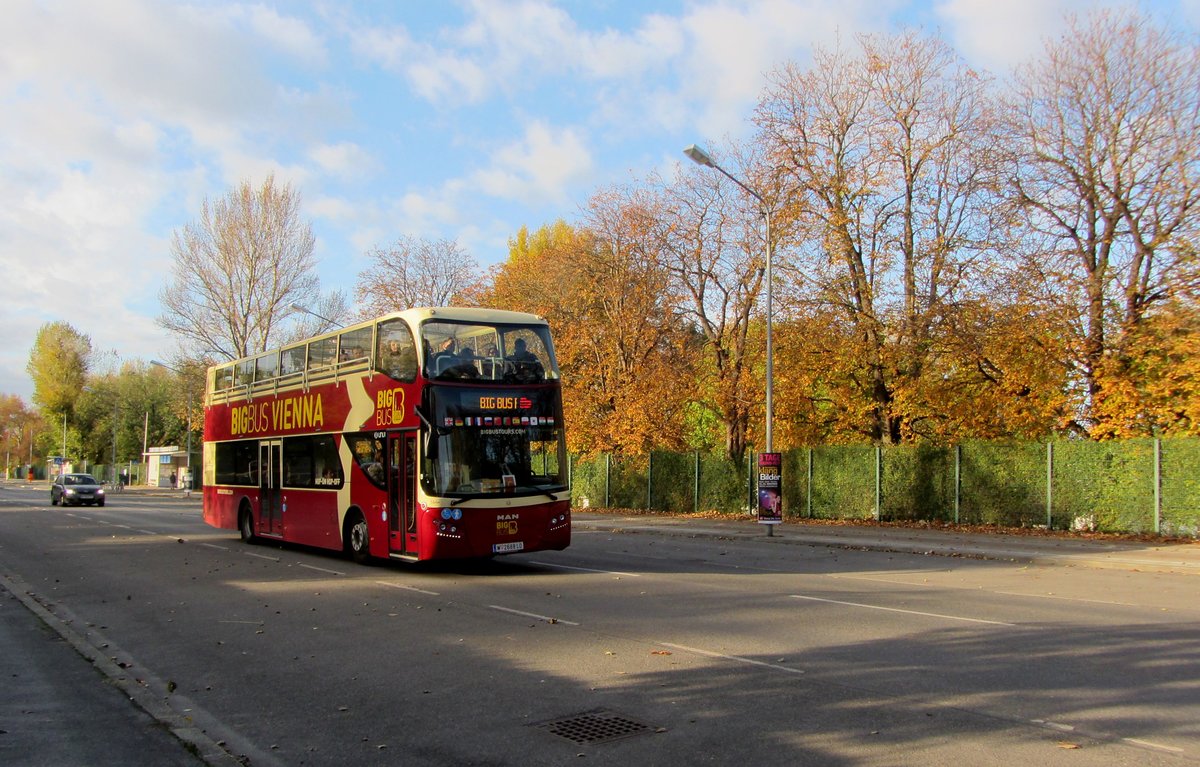 MAN Doppeldecker Bigbus Vienna in Wien gesehen.