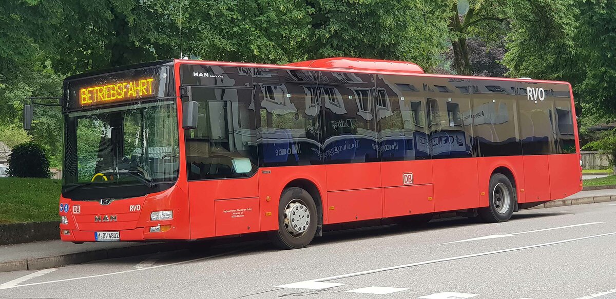 MAN Lion`s City (4802) von RVO auf Betriebsfahrt in Berchtesgaden im Juni 2022