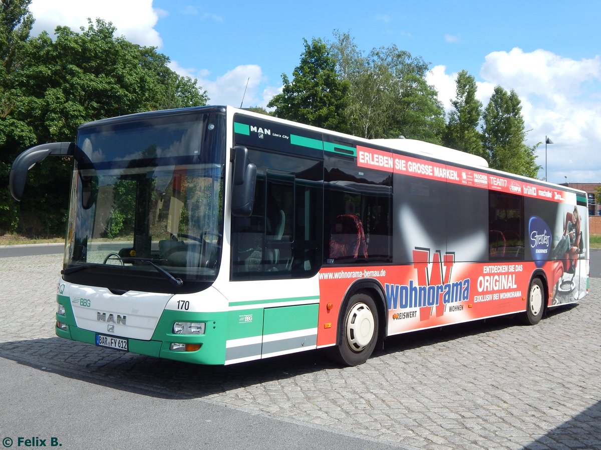 MAN Lion's City der Barnimer Busgesellschaft in Eberswalde.