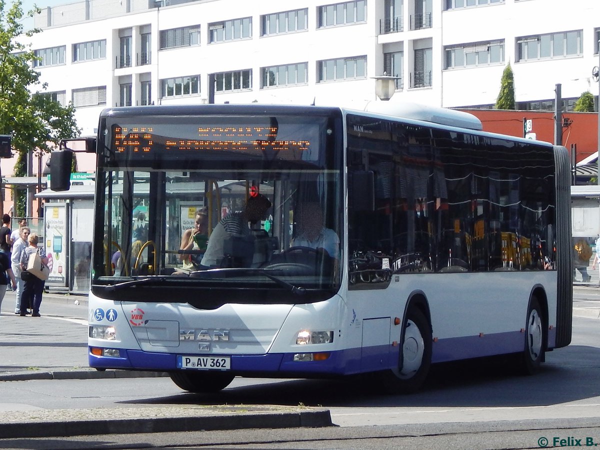 MAN Lion's City der Beelitzer Verkehrs- und Servicegesellschaft mbH in Potsdam.