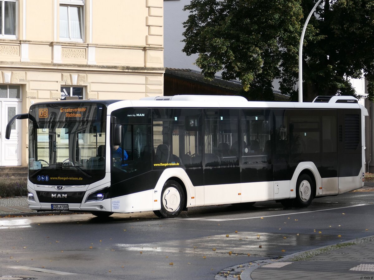 MAN Lion's City EfficientHybrid von Flaegel Reisen aus Deutschland in Neubrandenburg.