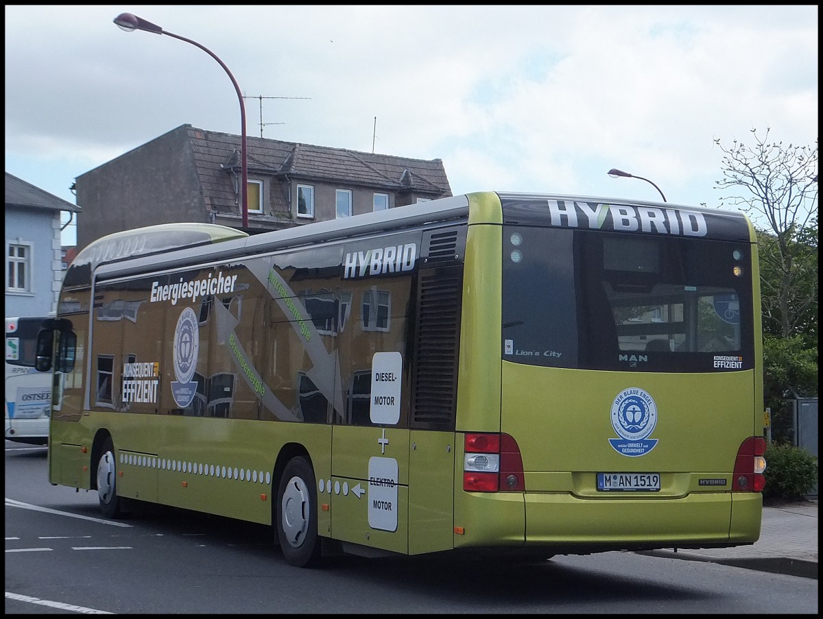 MAN Lion's City Hybrid aus Mnchen in Bergen.