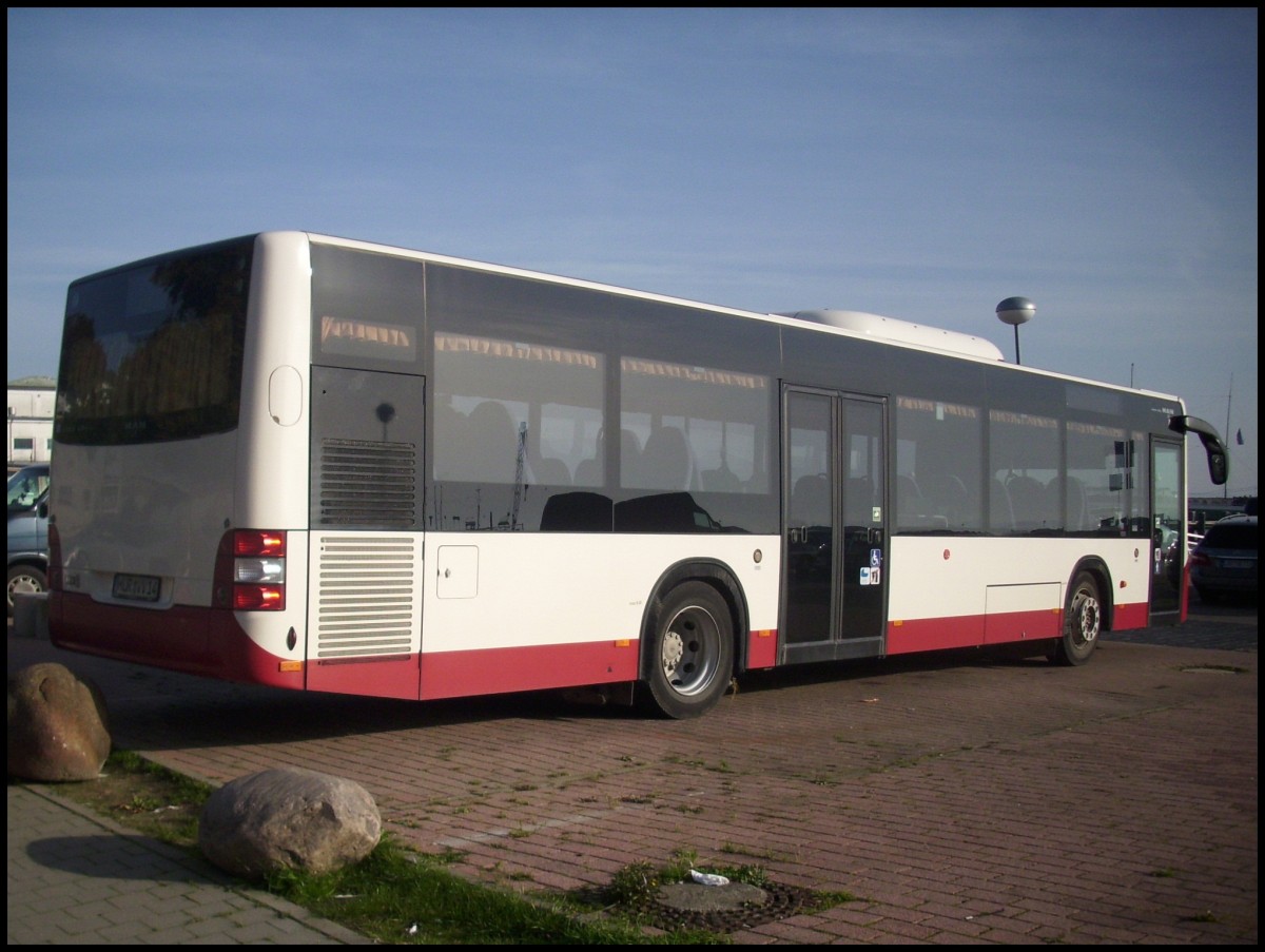 MAN Lion's City LE  aus Deutschland im Stadthafen Sassnitz.