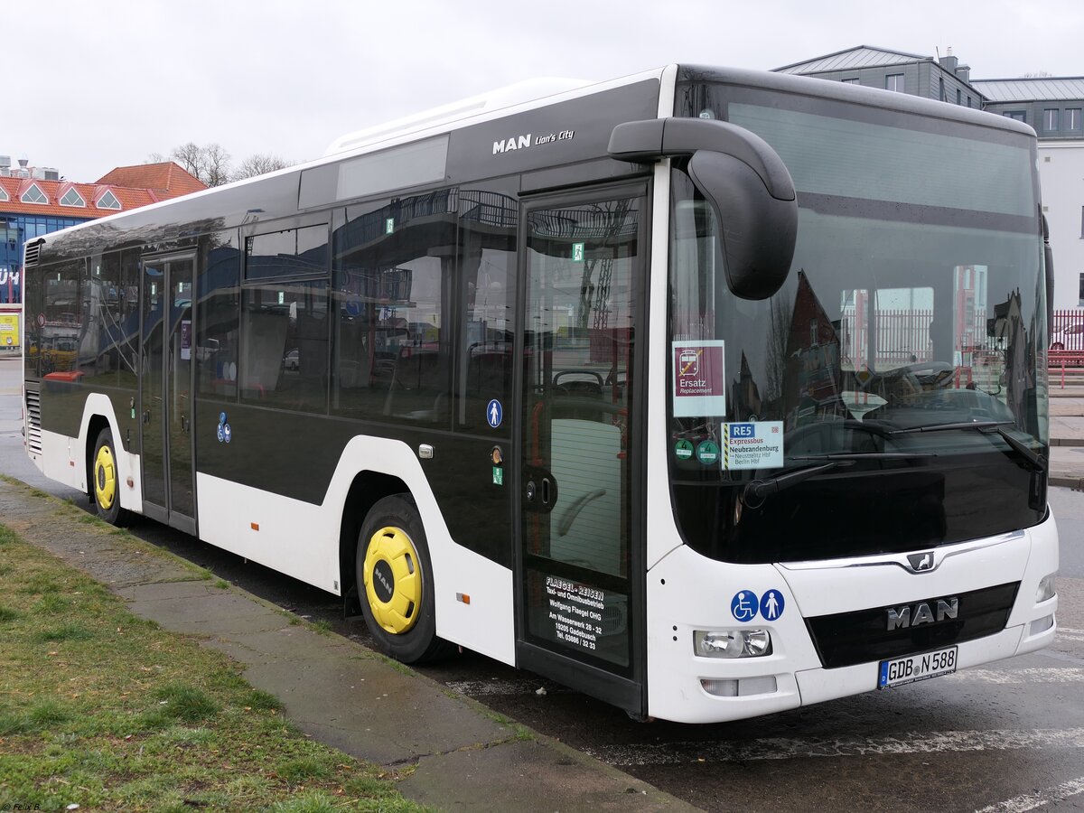 MAN Lion's City LE Ü von Flaegel Reisen aus Deutschland in Neubrandenburg. 