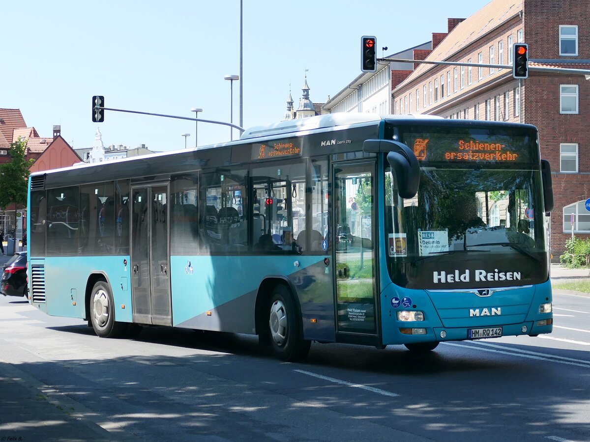 MAN Lion's City LE Ü von Held-Reisen aus Deutschland in Stralsund.