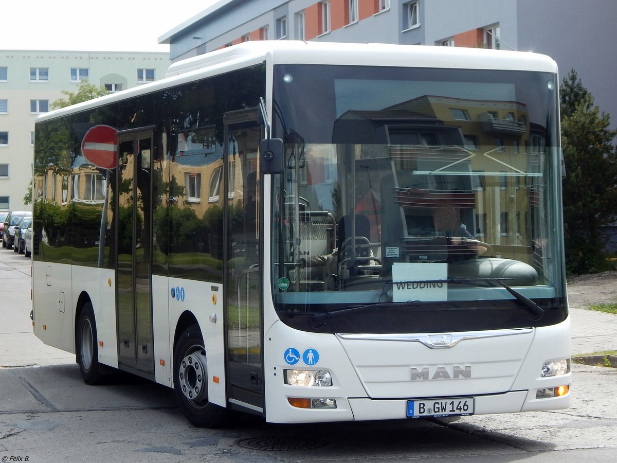 MAN Lion's City Midi Vorführbus aus Berlin in Sassnitz.