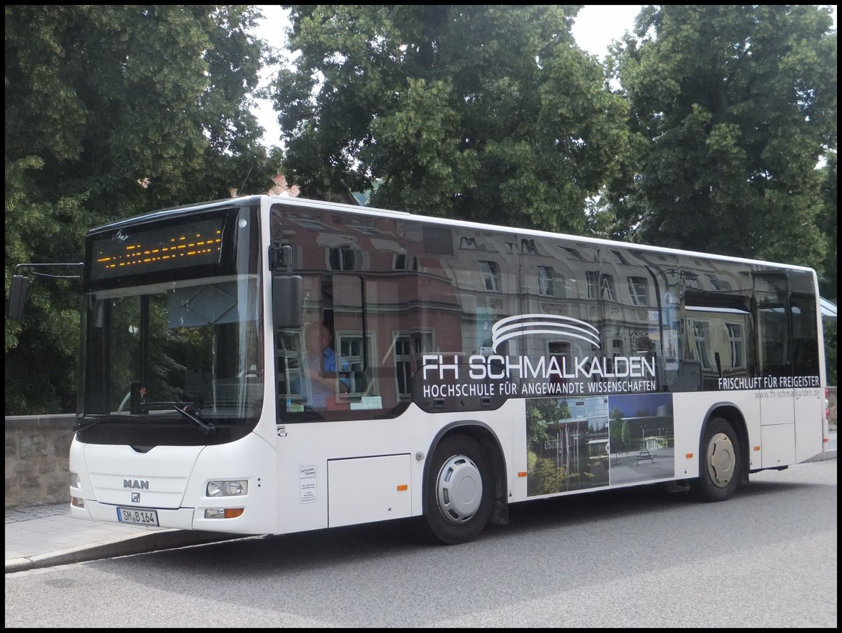 MAN Lion's City Midi/Gppel der Meininger Busbetriebs GmbH in Meiningen.