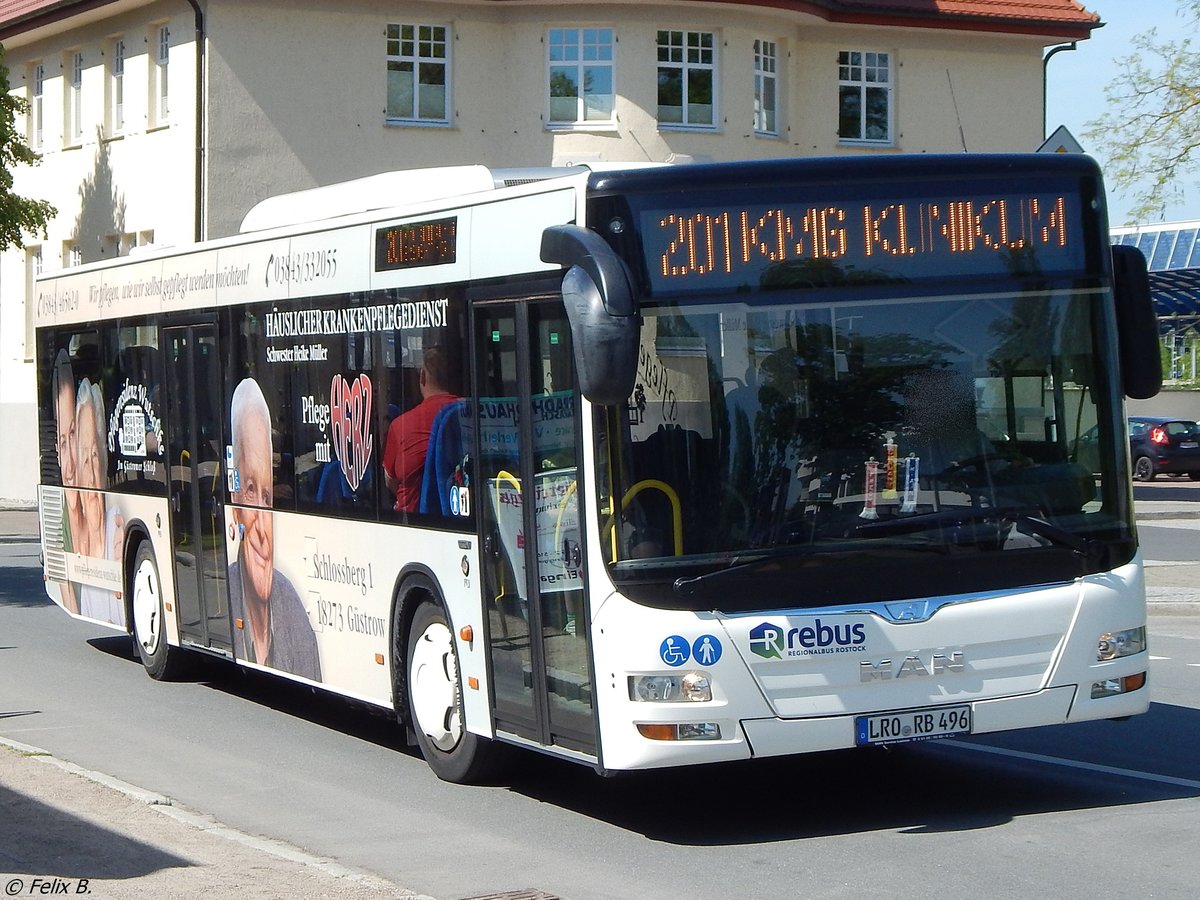 MAN Lion's City von Regionalbus Rostock in Güstrow.