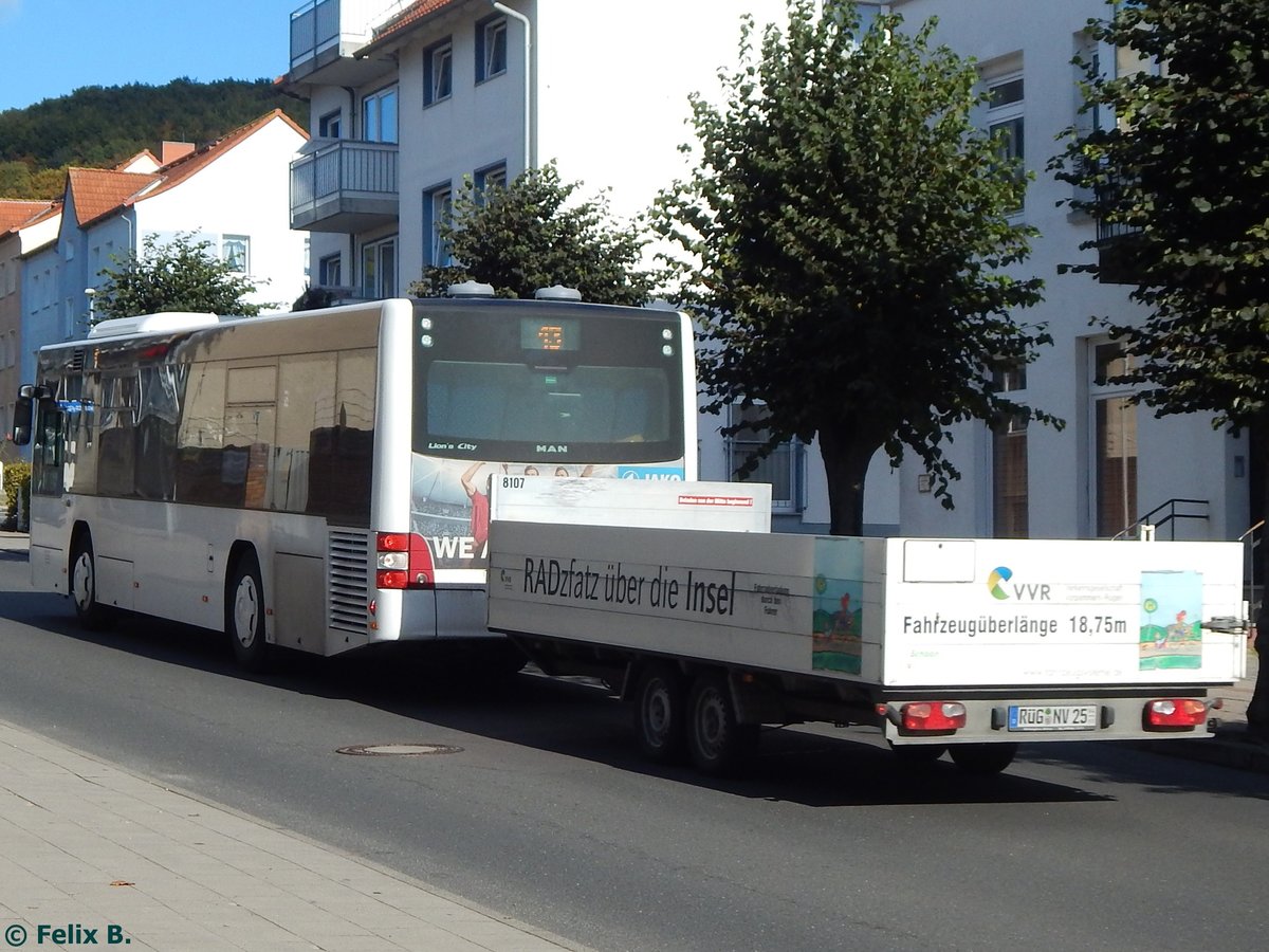 MAN Lion's City vom Reiseienst Teske aus Deutschland in Sassnitz. 