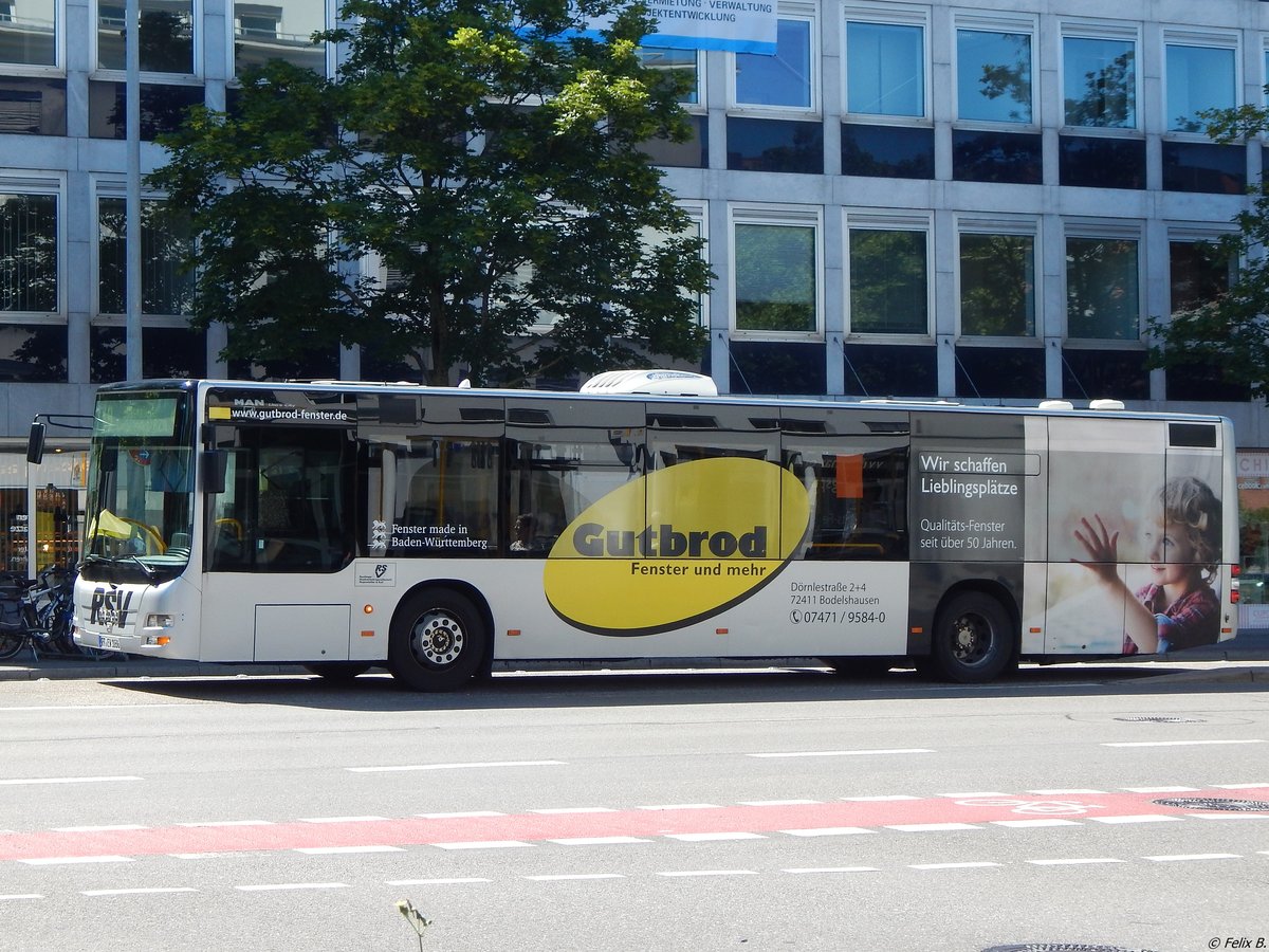 MAN Lion's City der Reutlinger Stadtverkehrsgesellschaft in Reutlingen.