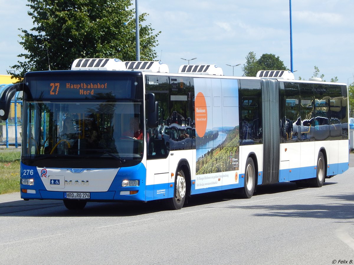 MAN Lion's City der Rostocker Straßenbahn AG in Rostock.